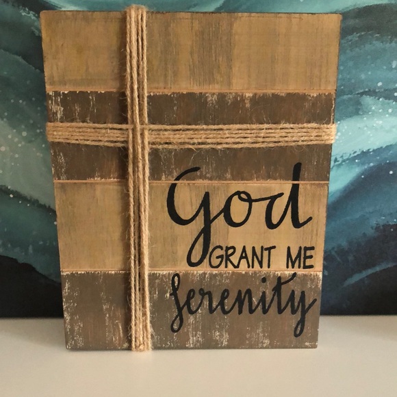 God grant me serenity wall plaque. 9.5 by 12 inches - Picture 1 of 6